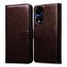 Casotec Flip Cover Back Case for Itel P55 5G | Premium Leather Finish | Inbuilt Pockets & Stand | Flip Cover Back Case for Itel P55 5G (Coffee)