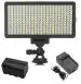 LRSA Bi-Color Dimmable LED Light LR-308 Pocket LED Slim for All DSLR Camera with Battery & Charger