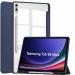 ProElite Cover for Samsung Galaxy Tab S8/S9 Ultra Cover case, Smart Flip Case Cover for Samsung Galaxy Tab S8/S9 Ultra 14.6 inch with S Pen Holder, Dark Blue [Transparent Back]
