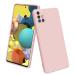LIRAMARK Silicone Soft Back Cover Case for Samsung Galaxy A51 (Pink)