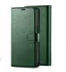 ClickCase Vintage Series For Realme 7 Green Faux Leather Mobile Wallet Flip Cover