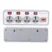MYZK 4 Way Strip with Individual Switch (240V Multipurpose) |6A 4 Way Extension Board |3M Cord Length | 4 Universal Sockets