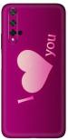 aadia Huawei Honor 20 Pro Matte Vinyl Love Printed Mobile Skin Sticker with Scratch Resistant Lamination