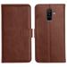 Orosky Samsung A6 Plus Flip Back Cover, Full Body Protection Wallet Style Magnetic Closure Leather Flip Cover Case for Samsung Galaxy A6 Plus (Brown)