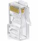 CABLES MASTER Rj45 Plug Cat5/Cat6 Network Rj-45 Lan Crimp Metal Module Plugs Connector Pack Of 5