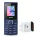 Royal Mobisol Speed Keypad Basic Phone | 1050mAh Long Lasting Battery | Dual SIM Port | Built-in FM Radio | Built-in Mobile Stand | Fast Charging | Dual Port | 4.1Amp Charger | Compatible with all Android and iOS Devices