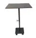 eStand Height Adjustable Laptop Table to be Used in Standing Posture (Black) Large (34 Inch - 50 Inch)