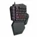 Redragon K585 DITI One Handed RGB Mechanical Blue Switches, Type C Professional Wired Gaming Keyboard Keypad With 7 Onboard Macro Keys, Detachable Wrist Rest, 42 Keys (Black)