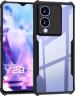 Meephone Mobile Cover for Vivo Y28 5G (Black, Transparent, Grip Case, Pack of: 1)