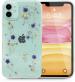 Enflamo Transparent Floral Silicon Back Cover For Apple Iphone 11
