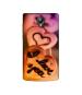 Casotec I Love you Design Printed Silicon Soft TPU Back Case Cover for Micromax Bolt D320