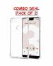 GADGETRONICS Google Pixel 3XL Transparent Thermoplastic Polyurethane Shock Proof Back Case Cover