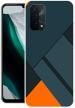 Paedicon Green, Orange Silicone Mobile Back Cover (OPPO A74 5G)