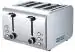 American Micronic Instruments 150Dx 1500W Stainless Steel 4-Slice Pop-Up Toaster, Silver