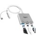 Pibox India USB C to HDMI Adapter HDCP SUPPORT Aluminium Type C USB hub 3.1 to HDMI 4K/USB 3.0/USB C 3 in 1 Converter Cable Charging Port Adapter -MacBook Samsung Galaxy S9/S10/Note8/Note9 DEX(Silver)