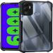 Frazil Case Back Cover Shockproof Bumper Crystal Clear Camera Protection | Acrylic Transparent Eagle Cover for Infinix Hot 12 Play
