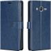 Slugabed Flip Cover Back Case for Samsung Galaxy J2 Prime | Leather Finish | Inbuilt Stand & Pockets | Wallet Style Flip Back Case Cover for Samsung Galaxy J2 Prime (Blue)