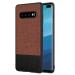 Foso Samsung Galaxy S10 Plus Brown Leather Back Cover 16.4 x 9.4 x 0.8 cm