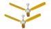 ACTIVA 1200mm High Speed 390 RPM Bee Approved 5 Star Rated Anti Dust Coating Super Ceiling Fan Yellow Comes with 2 Year Warranty Pack of 2