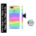 Mobi Elite Wave Strips Printed Hard Back Case Cover with Mobile Holder, Pop holder, Pop socket for Oppo A7, Oppo A5s, Oppo A12, Oppo A11k