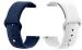 Black Lovies White, Blue Silicone Smart Watch Strap For Amaze Fit Gtr 2 Lite (Pack Of 2)