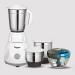 Fogger Diamond 500 W Mixer Grinder (3 Jars, White) & 450 ML Handy Chopper (Blue)