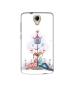 Casotec Love Letter Design Printed Silicon Soft TPU Back Case Cover for Panasonic P50 Idol