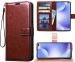 Aviaaz Samsung Galaxy S7 Edge Dual Protection Brown Leather Flip Cover