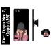 BUDDHU Girl Printed Hard Back Case Cover with Mobile Holder, Pop holder, Pop socket for Oppo Neo 7, Oppo A33f