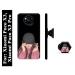 Mobi Elite Girl Printed Hard Back Case Cover with Mobile Holder, Pop holder, Pop socket for Xiaomi Poco X3, Xiaomi Poco X3 Pro