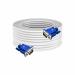 Zebion VGA Male to Male Connectors, Double Magnetic Loop Cable Rapid 20M White