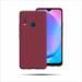SUPER-ME Vivo Y12 Red Leather Hard Case Back Cover