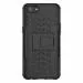 TRIFTY Vivo Y53 Black Rubber Tough Heavy Duty Military Grade Armor Defender Series Mobile Back Case Cover
