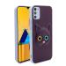 Lejaao Samsung Galaxy A02s Purple Faux Leather, Silicone Mobile Back Cover