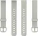 SwapME Silicone Smart Band Straps Men and Women Compatible with Fitbit luxe Bands Watch (Grey)