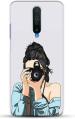 CustomEra Poco X2 Multicolour Girl With Camera Design Polycarbonate Hard Case Back Cover