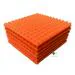 YGM Acoustic Foams Orange Pyramid Soundproofing Studio Acoustic Foam 1X1 - 1 inch ,Set Of 6