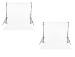 Ginni Backdrop for Photography (8 x 10 ft, White) (Combo of 2)