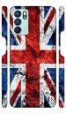 YAPZONE Funky United Kingdom Flag Background |Designer Printed Hard Back Cover for Oppo Reno 6 5G Premium & Attractive Case for Your Smartphone