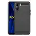 Knotyy Poco C65 Back Cover | Hybrid Shock Proof Case Cover| Matte Soft Silicon Flexible | Back Cover for Poco C65 (Black)