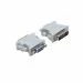 Multy Byte DVI to VGA Adapter 24+1 Male to Female Converter - Gold-Plated Contacts - HD 15 Pin Connector - Molded Connector - Compatible with DVI-I Desktops/Laptops.
