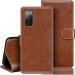 Slugabed Flip Cover for Samsung Galaxy S20 FE | Magnetic Closurer| PU Leather Magnetic Wallet Back Cover Case (Brown)