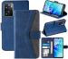 Autofocus Faux Leather Back Case Flip Cover for Oppo A57 with ID Card Slot | Foldable Stand | 2 Card Slot | 1 Cash Slot | Magnetic Closure - Executive Blue, 23249