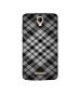Casotec Black Stripes Pattern Design Printed Silicon Soft TPU Back Case Cover for Panasonic P50 Idol