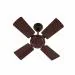 USHA Swift 600 mm 4 Blade Ceiling Fan (Brown, Pack of 1)