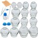 NIVKART Chinese Medical Magnetic Acupuncture Vacuum Cupping Set OF 16 |Cupping therapy set | Accupuncture Cupping Therapy For Pain Relief Anti Slip |