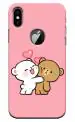 Mobiera Teddy Love Design Printed Back Cover Case For Iphone X