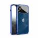 Star Craftune Back Case Cover Compatible for Apple iPhone 12 5G | Camera & Lens Guard Protection | Soft Clear Case | Ultra Thin | Side Electroplated | Blue