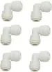 Bluetails RO UV Water Filter Purifier Elbow Pipe Connectors Both Side Push Fit For All RO. Hose Connector Pack of 6