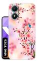 Snazzy Multicolor Silicon Shock Proof Back Cover for vivo Y02s